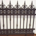 Waterproof black iron fence garden fence